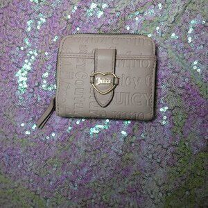 Juicy Couture Wallet-- Pink engraved logo pattern